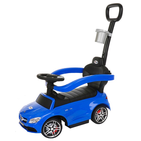 Машинка-каталка Pituso Mersedes с ручкой - синий