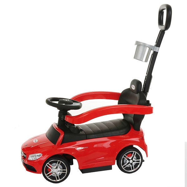 Машинка-каталка Pituso Mersedes с ручкой - красный