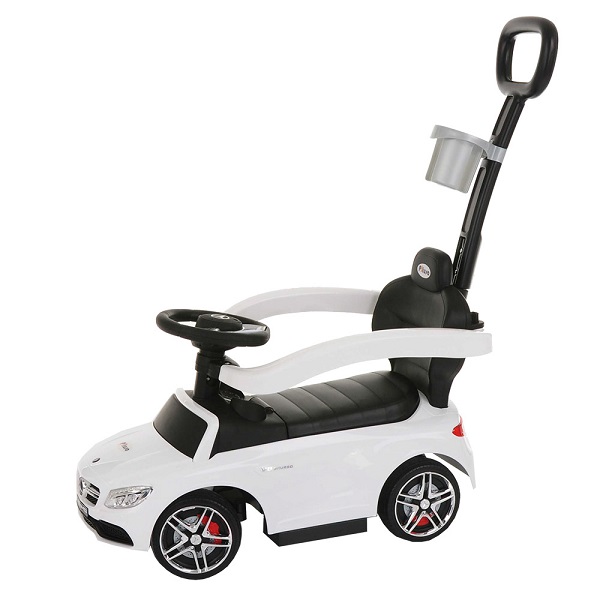 Машинка-каталка Pituso Mersedes с ручкой - белый