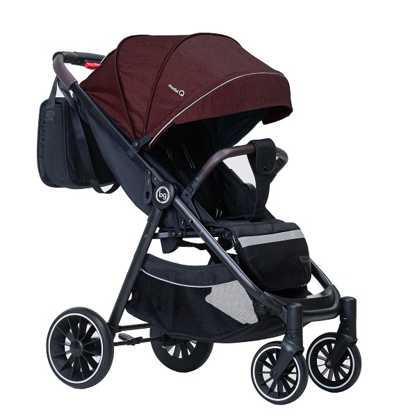 Детская прогулочная коляска BubaGo Model Q - бордовый