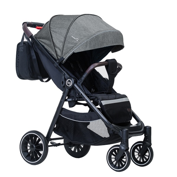 Детская прогулочная коляска BubaGo Model Q - серый