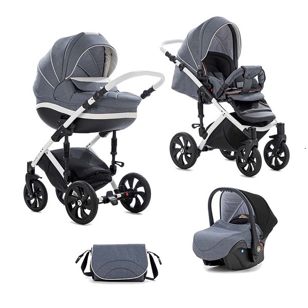 Детская коляска Tutis Mimi Style 3 в 1 - dark grey