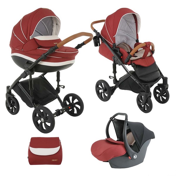 Детская коляска Tutis Mimi Style 3 в 1 - cherry