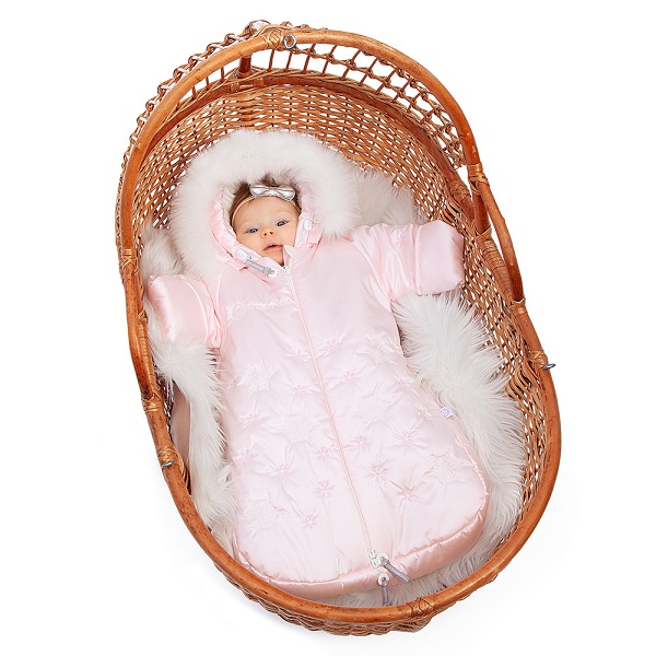 Комбинезон-мешок меховой Pituso Династия - розовый