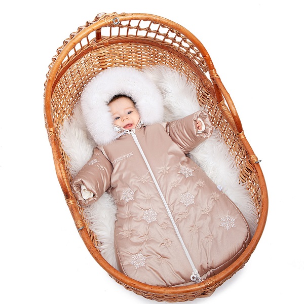 Комбинезон-мешок меховой Pituso Династия - капучино