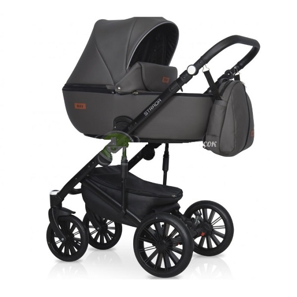 Детская коляска Ray Strada 2 в 1 - 05 кожа графит