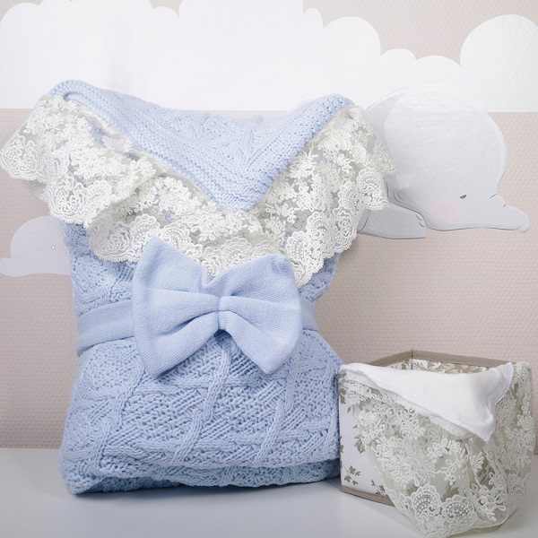 Bambola комплект на выписку 4 предмета Итальяно - голубой