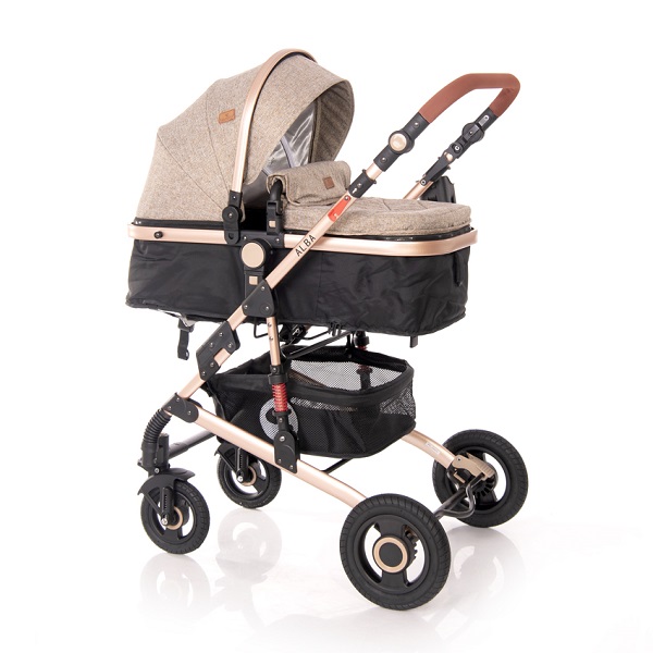 Универсальная коляска Lorelli Alba 2 в 1 - dark beige
