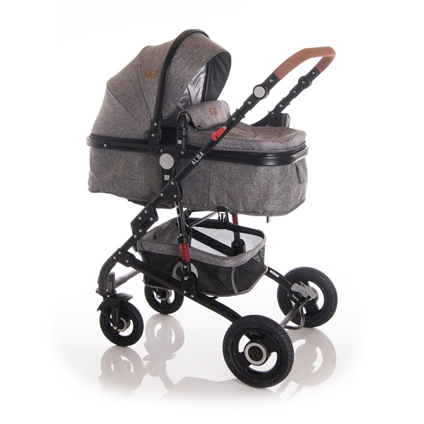 Универсальная коляска Lorelli Alba 2 в 1 - dark grey