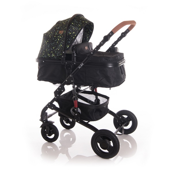 Универсальная коляска Lorelli Alba 2 в 1 - black circles