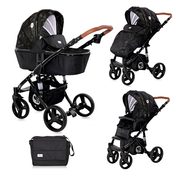 Детская коляска Lorelli Rimini 2 в 1 - green/black