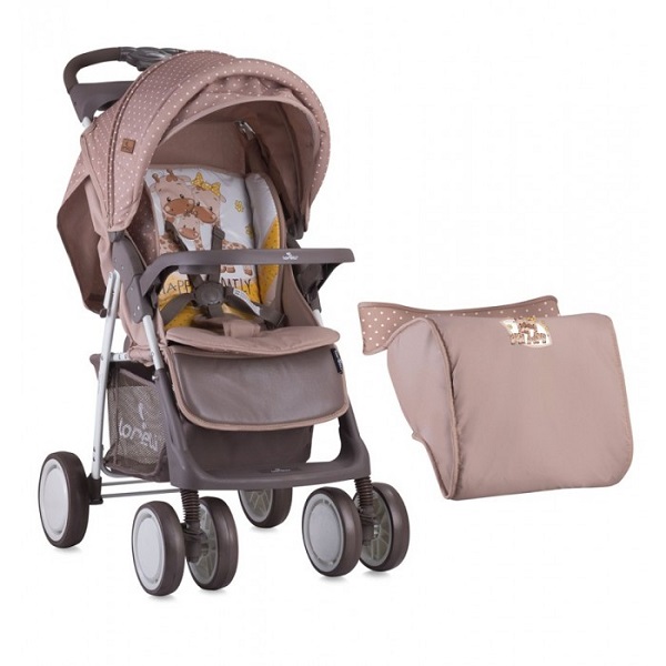 Прогулочная коляска Lorelli Foxy - beige yellow family
