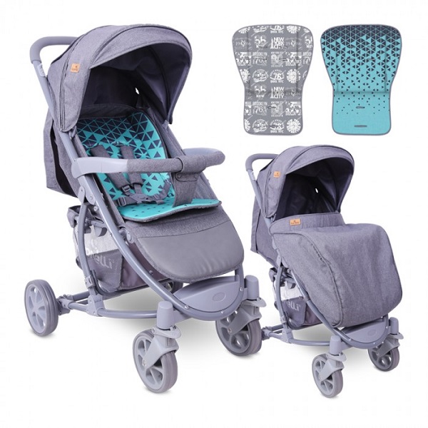 Прогулочная коляска Lorelli S 300 - grey green treeangle