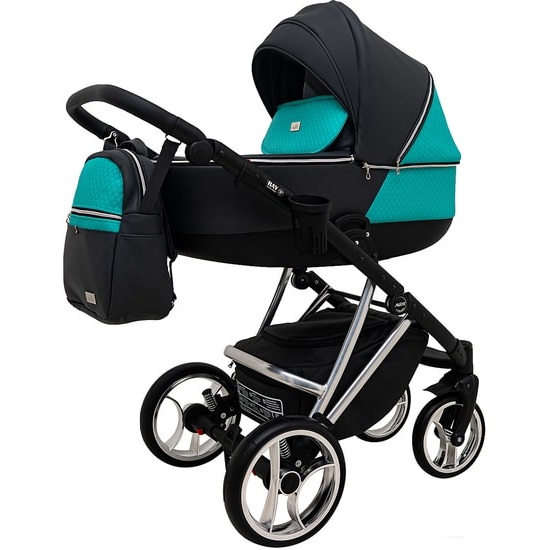 Детская коляска Ray Agix 2 в 1 - 07 графит/бирюза