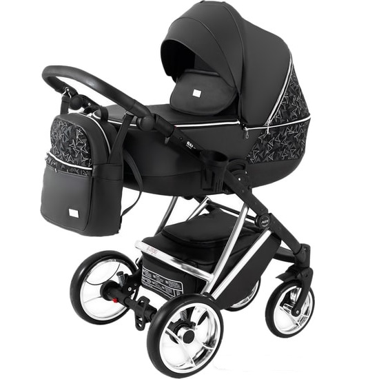 Детская коляска Ray Agix 2 в 1 - 03 темносерый серебро