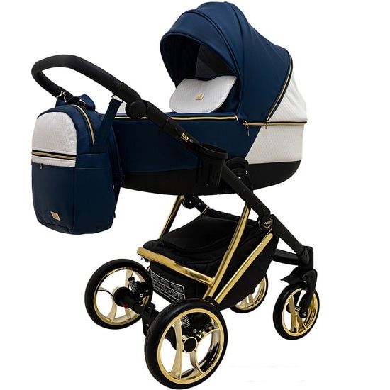 Детская коляска Ray Agix 2 в 1 - 10 сине/белый