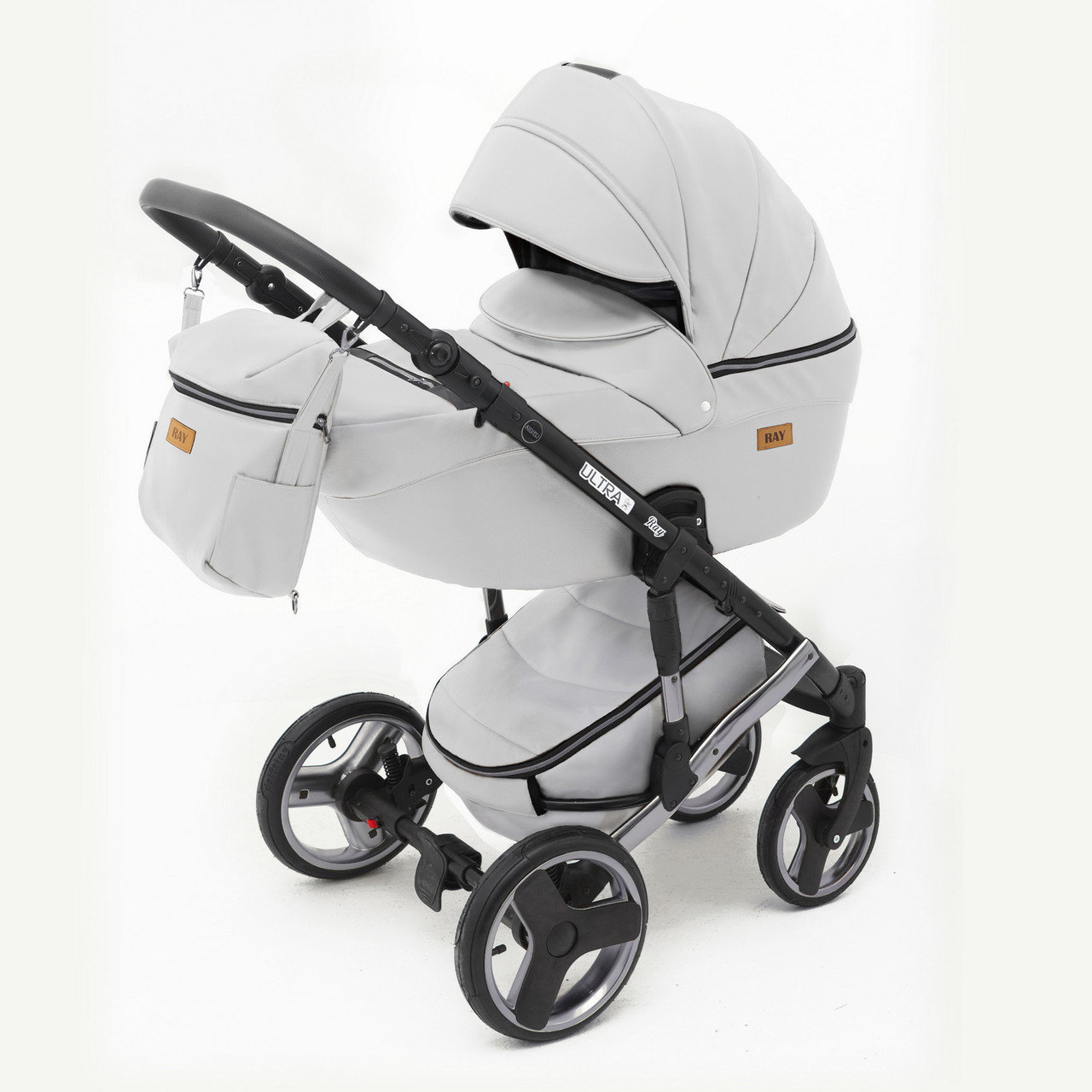 Детская коляска Ray Ultra Silver 2 в 1 - 06 белый