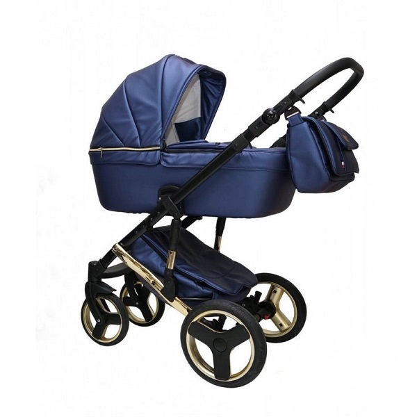 Детская коляска Ray Victoria Gold 2 в 1 - 38 синяя кожа
