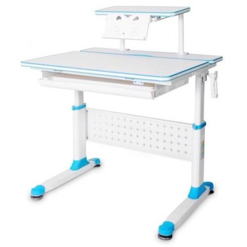 Парта-трансформер Rifforma Comfort-80 с полкой - голубой