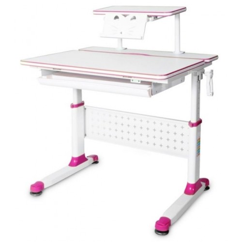 Парта-трансформер Rifforma Comfort-80 с полкой - розовый