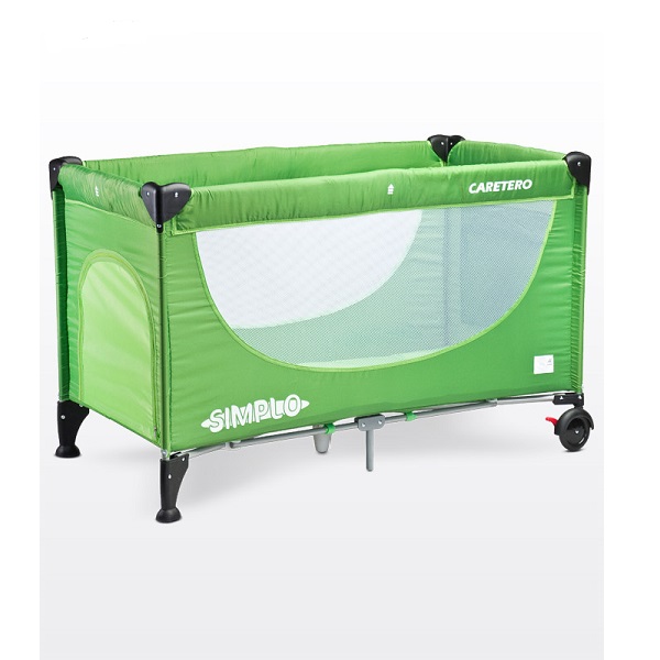 Манеж кровать Caretero SIMPLO - зеленый