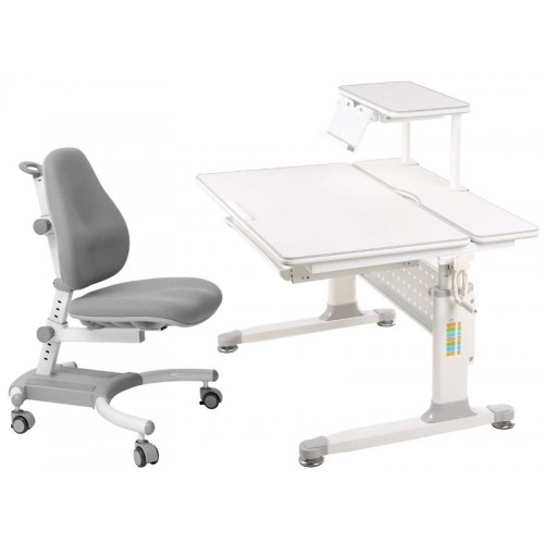 Парта-трансформер с креслом  Rifforma SET-90 - серый