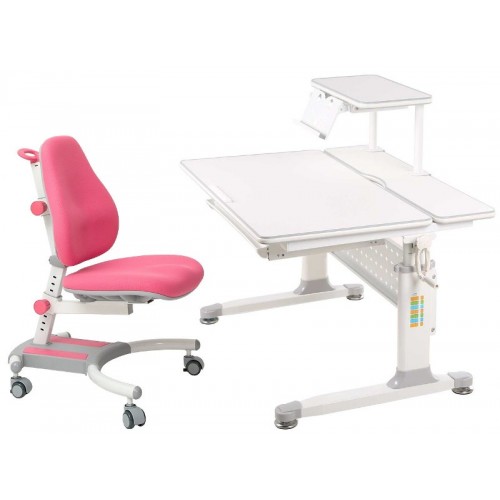 Парта-трансформер с креслом  Rifforma SET-90 - розовый