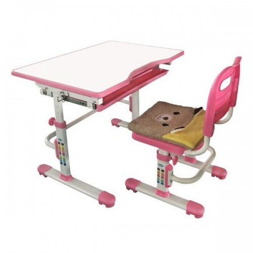 Парта-трансформер со стулом Rifforma SET-10 - розовый