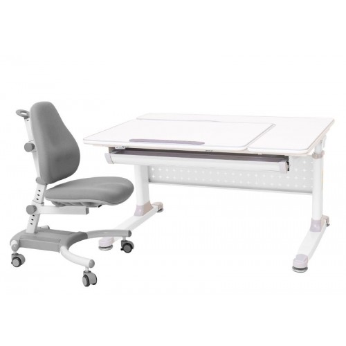 Парта-трансформер Rifforma Set 100 с креслом - серый
