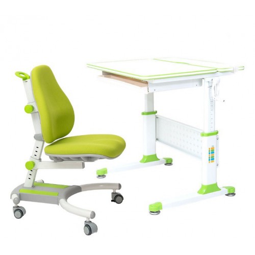 Парта-трансформер Rifforma Comfort-80 с креслом - зеленый