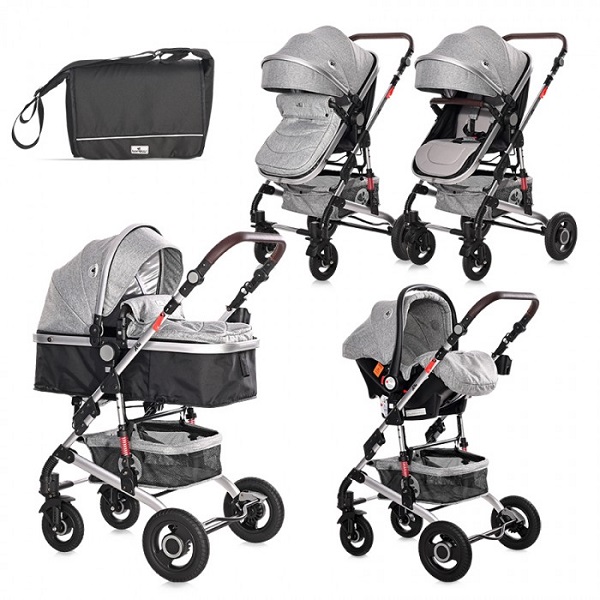 Детская коляска Lorelli Alba 3 в 1 - opaline grey
