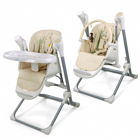 Стульчик-качели для кормления Nuovita Unico Leggero - песочный жираф