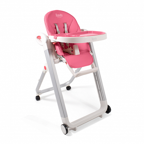 Стульчик для кормления Nuovita Futuro Bianco - малиновый