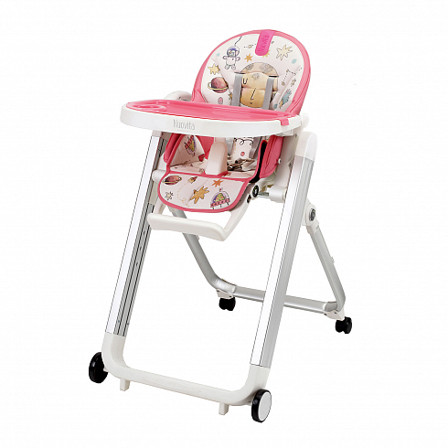 Стульчик для кормления Nuovita Futuro Senso Bianco - розовый космос
