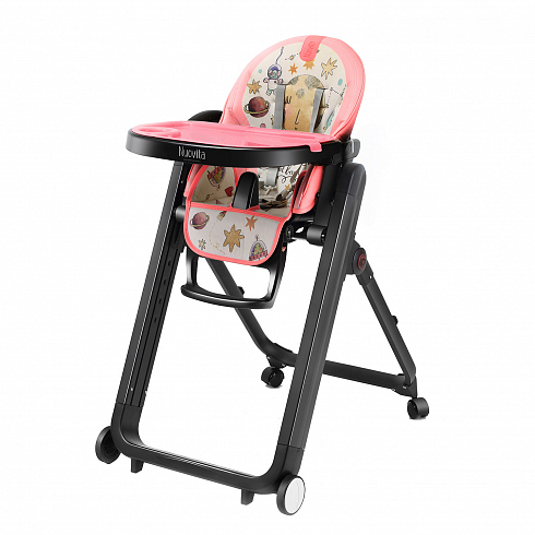 Стульчик для кормления Nuovita Futuro Senso Nero - розовый космос