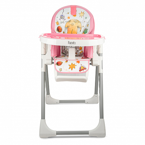 Стульчик для кормления Nuovita Grande - розовый космос