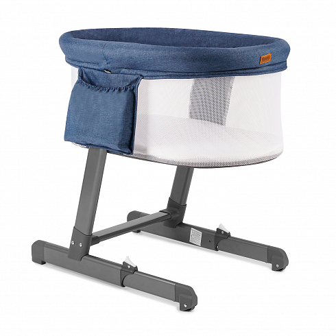 Приставная кровать Nuovita Bonta - темно-синий лен