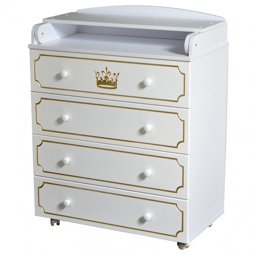 Комод пеленальный Ray Milan Crown 804 ЛДСП - белый