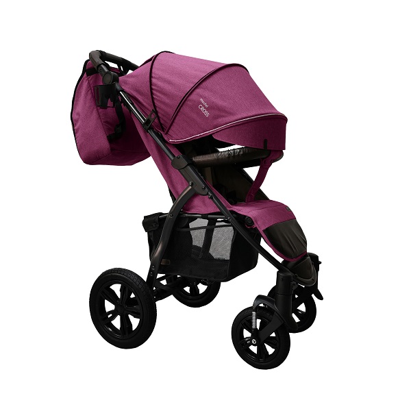 Прогулочная коляска Bubago Model Cross - red wine