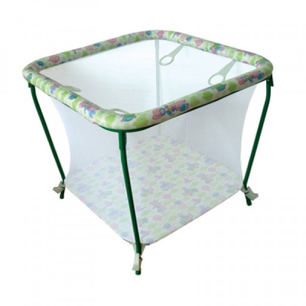 Манеж игровой Фея Квадрат - зеленый