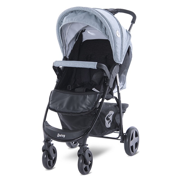 Прогулочная коляска Lorelli Daisy Basic - black silver blue