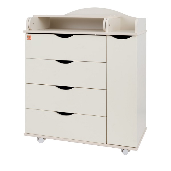 Комод пеленальный Топотушки Смайл Плюс 80/5 - слоновая кость