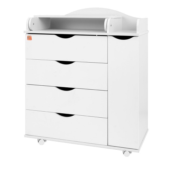 Комод пеленальный Топотушки Смайл Плюс 80/5 - белый