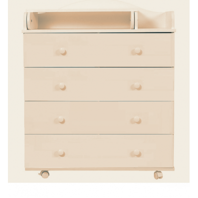 Комод пеленальный Топотушки Фортуна Плюс 80/5 ЛДСП - слоновая кость