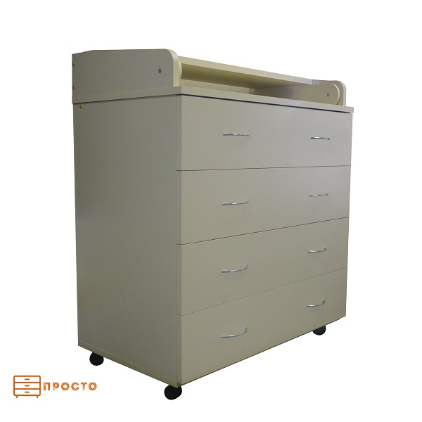 Комод пеленальный ПРО100 800/4 - слоновая кость