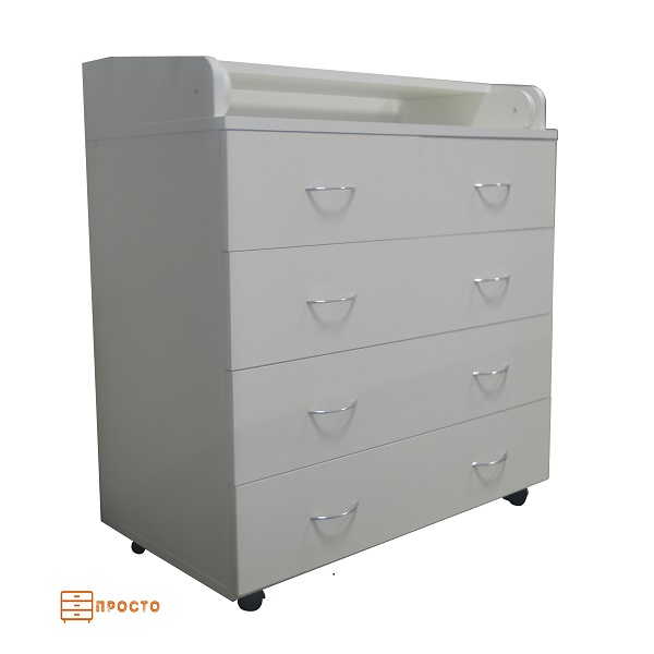 Комод пеленальный ПРО100 800/5 - белый