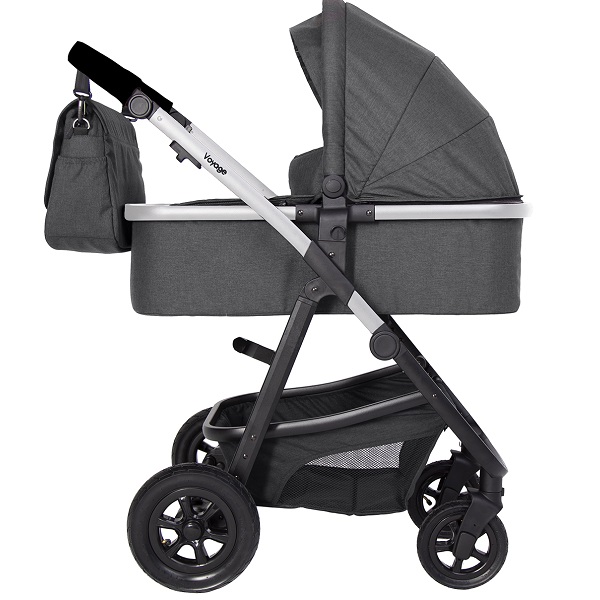 Детская коляска BubaGo Voyage 3 в 1 - dark grey
