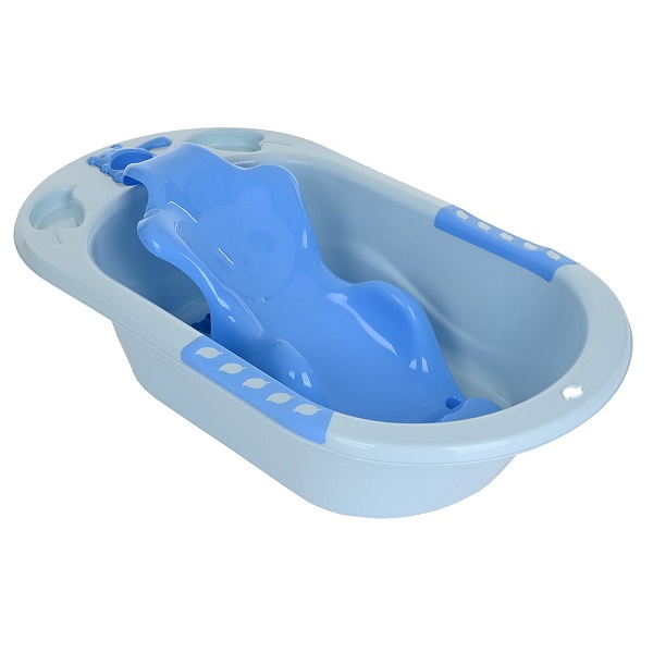PITUSO Детская ванна с горкой для купания 89 см - голубая