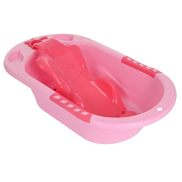 PITUSO Детская ванна с горкой для купания 89 см - розовая