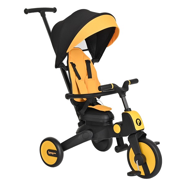 Детский складной велосипед Pituso Leve Lux - yellow black